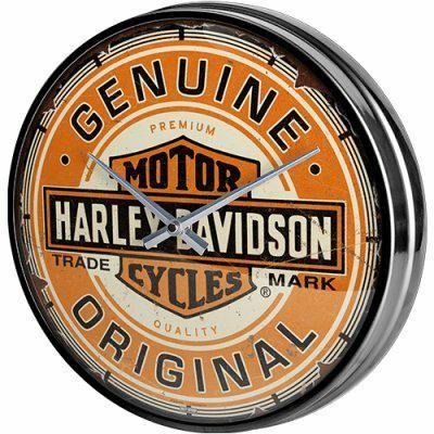 Harley Davidson Old Retro Logo Zegar Ścienny  Oryginał